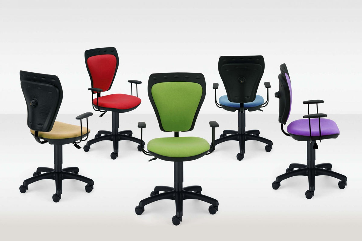 Small school chair FIRST GRADERS polish Ministyle salmon Nowy Styl Furniture depth 55 cm