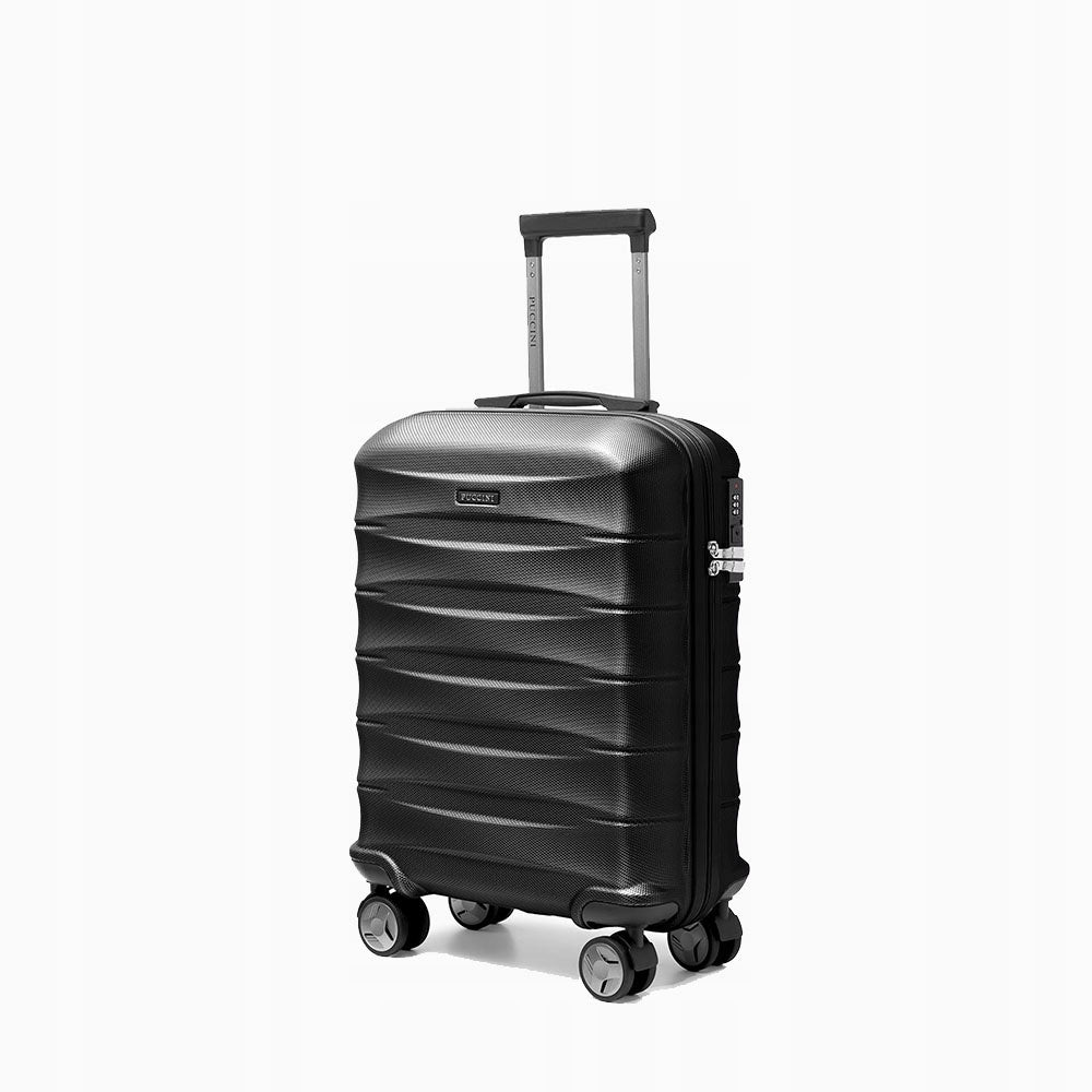 Small suitcase PUCCINI CAIRO ABS030C 1 Black Brand PUCCINI