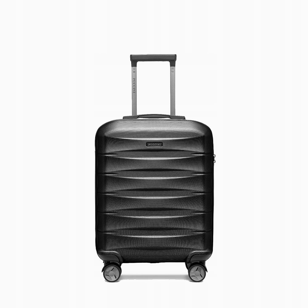 Small suitcase PUCCINI CAIRO ABS030C 1 Black Height 56 cm