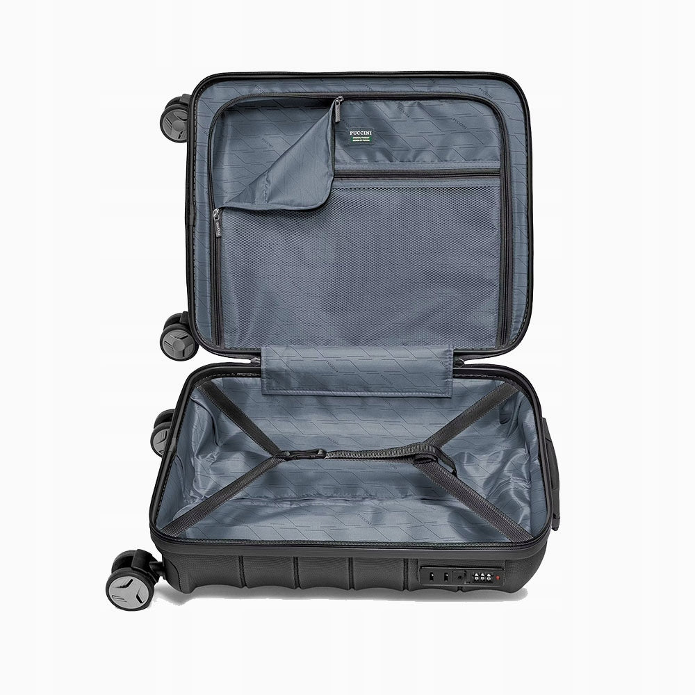 Small suitcase PUCCINI CAIRO ABS030C 1 Black Model ABS030C-1