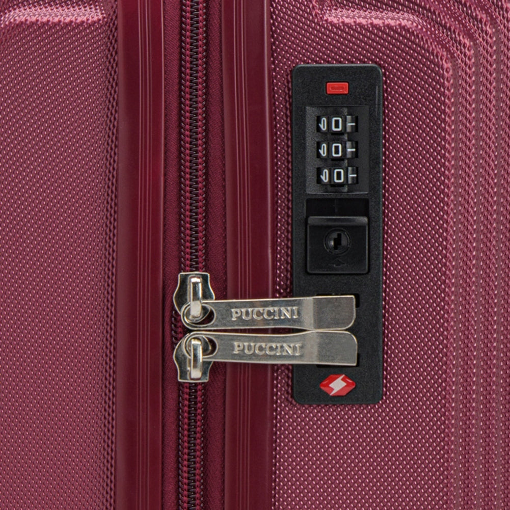 Small suitcase PUCCINI SAN DIEGO ABS025C 3B Burgundy Gender not applicable