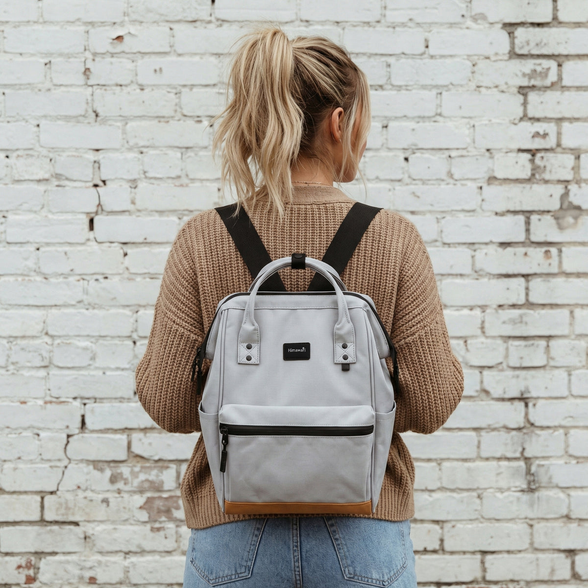 Small women's backpack Himawari 124S small 05 grey Packaging status original