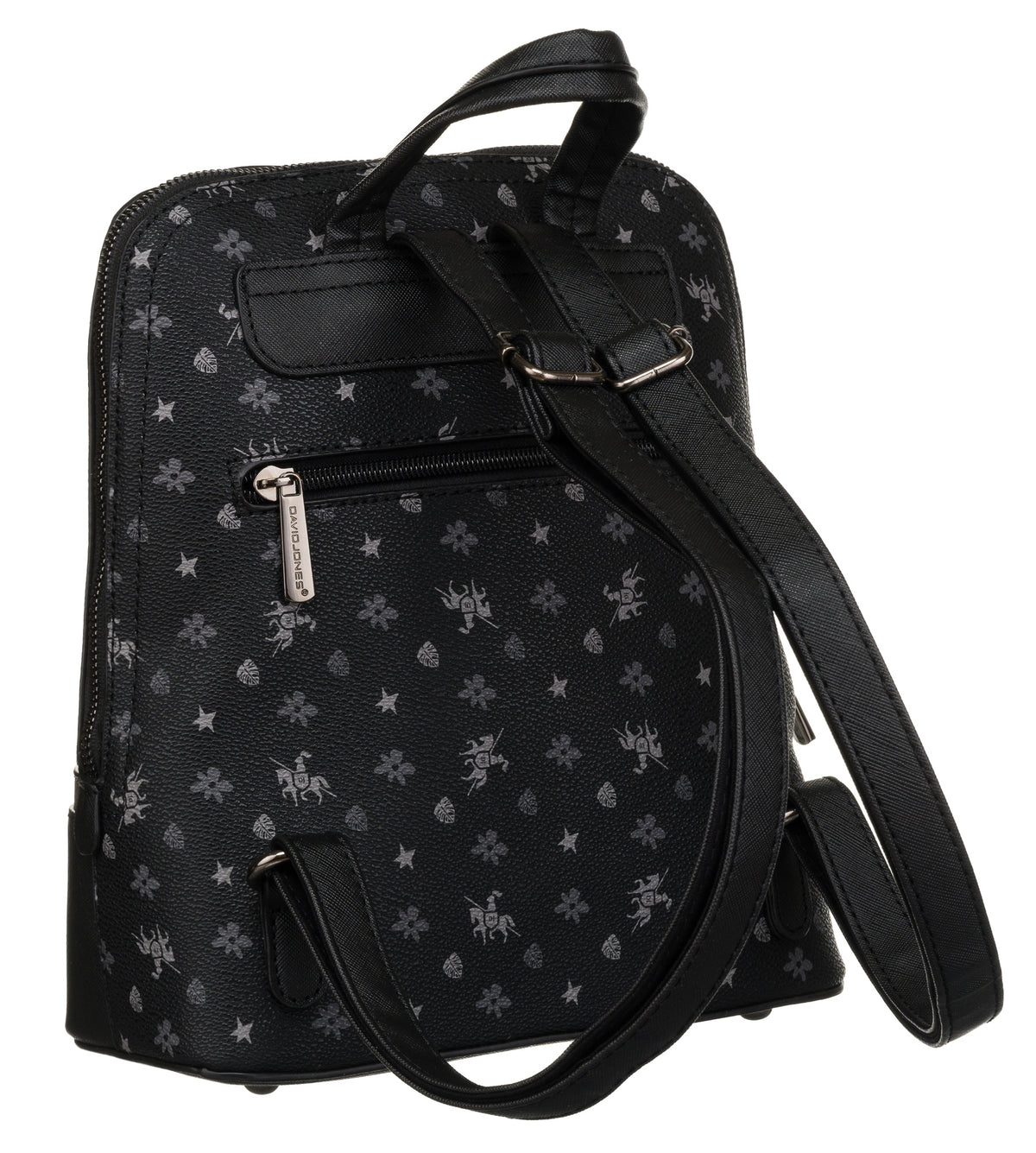 Small women's backpack mini backpack eco leather lightweight with pockets David Jones Brand David Jones