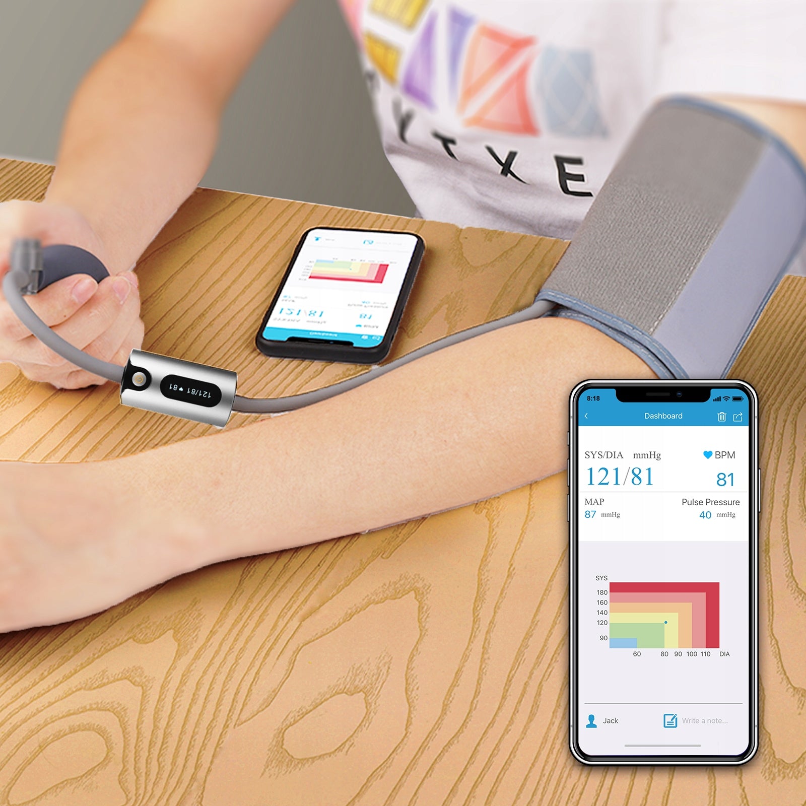 Smallest Lightest Professional AirBP Viatom Medical Blood Pressure Monitor EAN (GTIN) 6934440101130