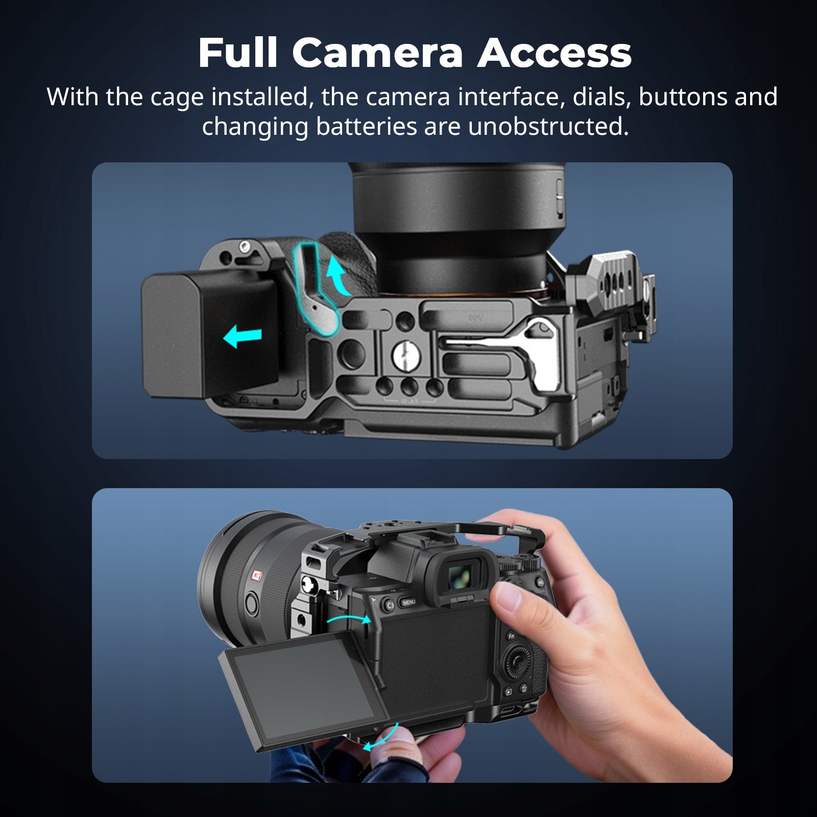 Smallrig 3667C cage for Sony A7R V / A7R IV / A7 IV / A7S III / A1 Manufacturer code 3667C