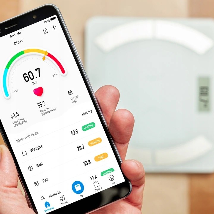 Smart Bathroom Scale Bluetooth 12 Parameters iOS Android App Manufacturer code TopOkazje_24 WA02