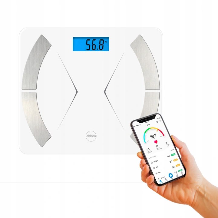 Smart Bathroom Scale Bluetooth 12 Parameters iOS Android App Packaging status original