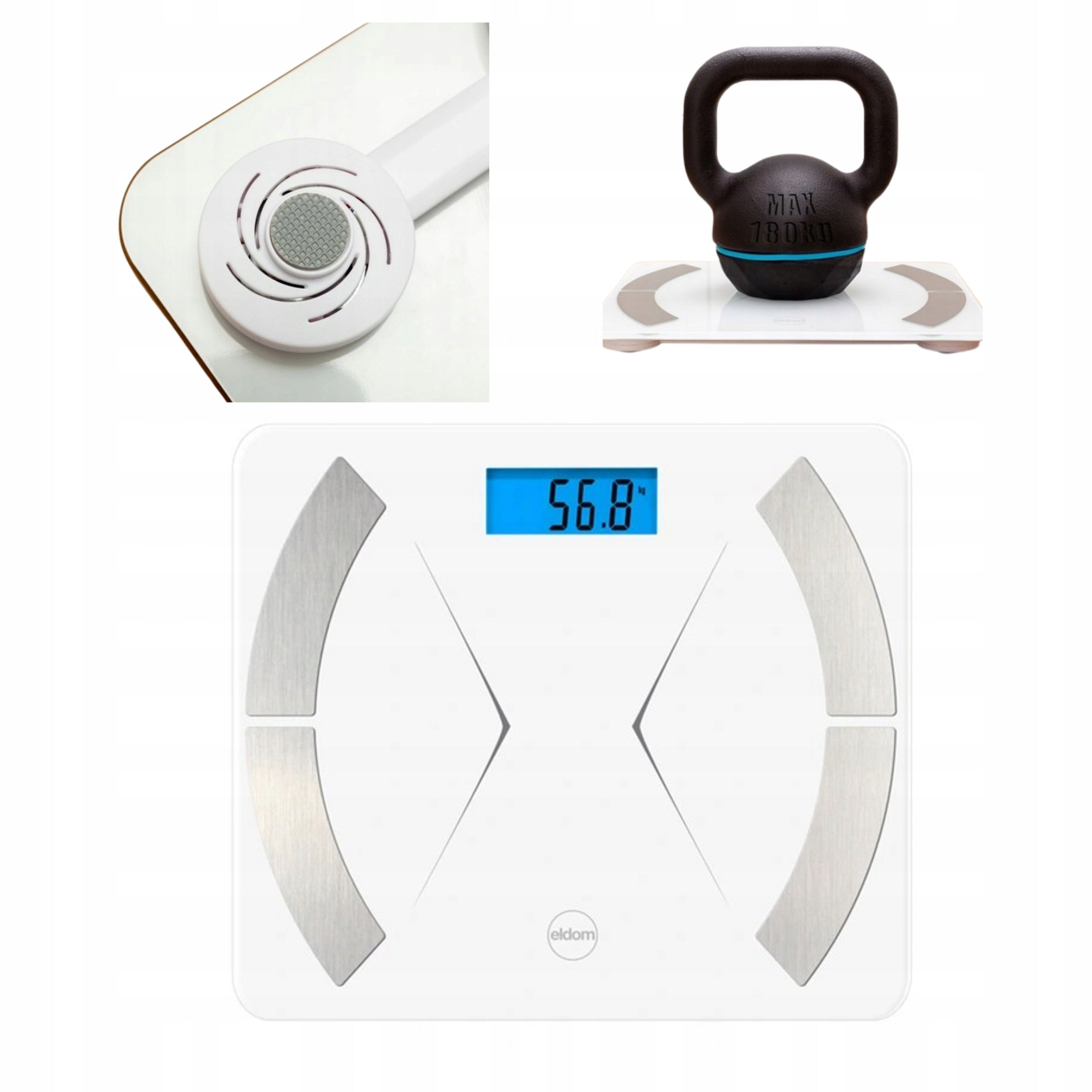 Smart Bathroom Scale Bluetooth 12 Parameters iOS Android App