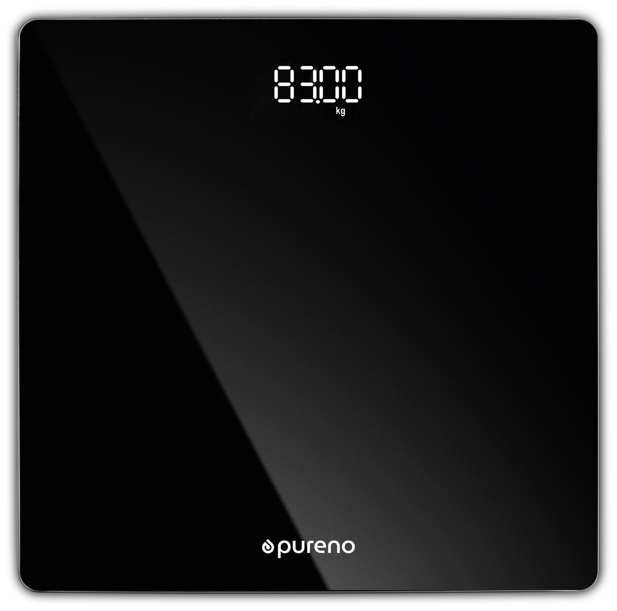 Smart Bathroom Scale Pureno BS805 LED Tempered Glass 180kg Black