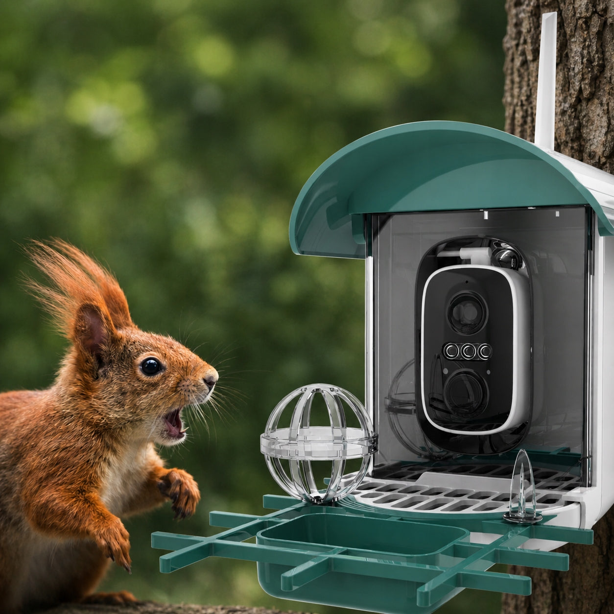 Smart Bird Feeder Camera 2K WiFi Solar IP65 AI PIR Manufacturer code A20S-A3