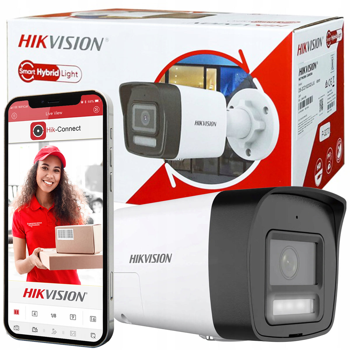 Smart Camera Hikvision DS-2CD1063G2-LIU 6Mpx Detection 2.0 Microphone