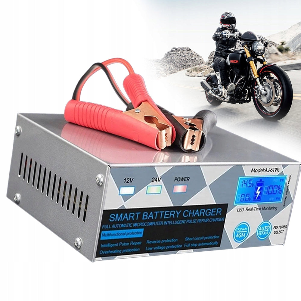 Smart Charger Rectifier 12V 24V with Pulse Repair Gel AGM Packaging status original