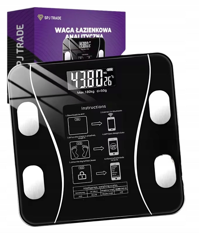 Smart Digital Scale| Bluetooth| Up to 180 kg| AS