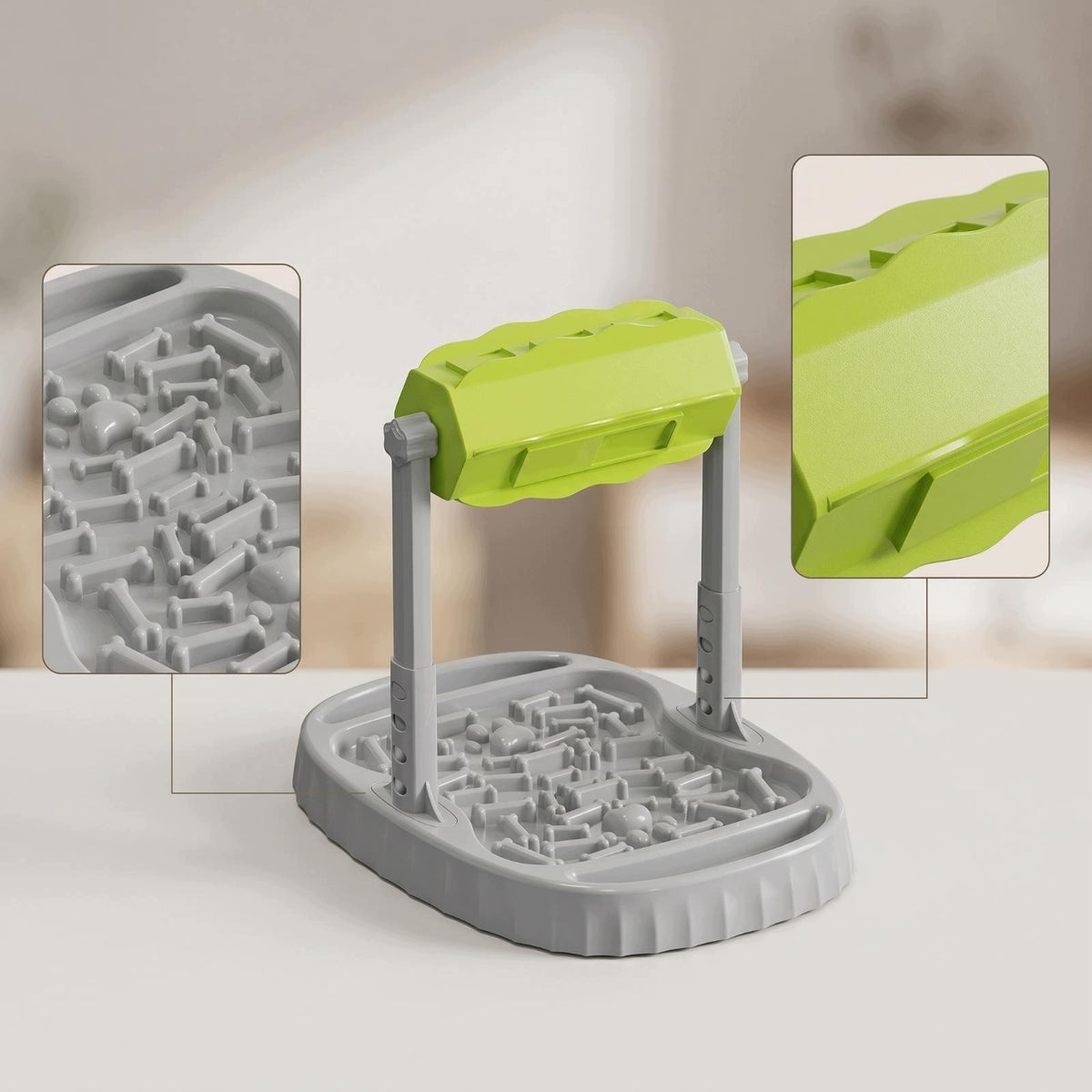 Smart Dog Feeder Industrial Container for Slow Eating with Green Gear Manufacturer code 15264104933