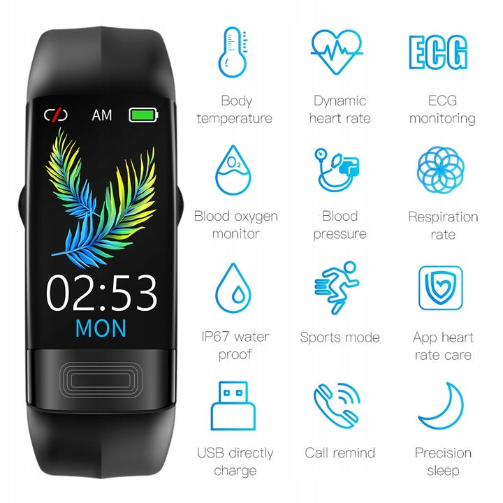 Smart ECG Band PPG Body Temperature Blood Pressure Model other