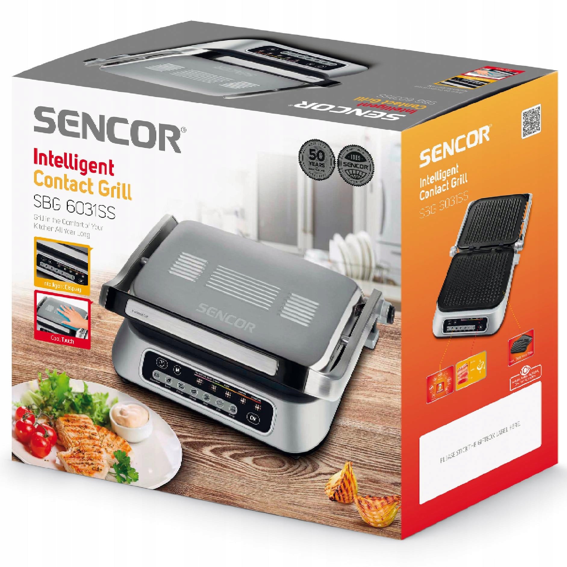 Smart Electric Grill Sencor SBG 6031SS Packaging status original