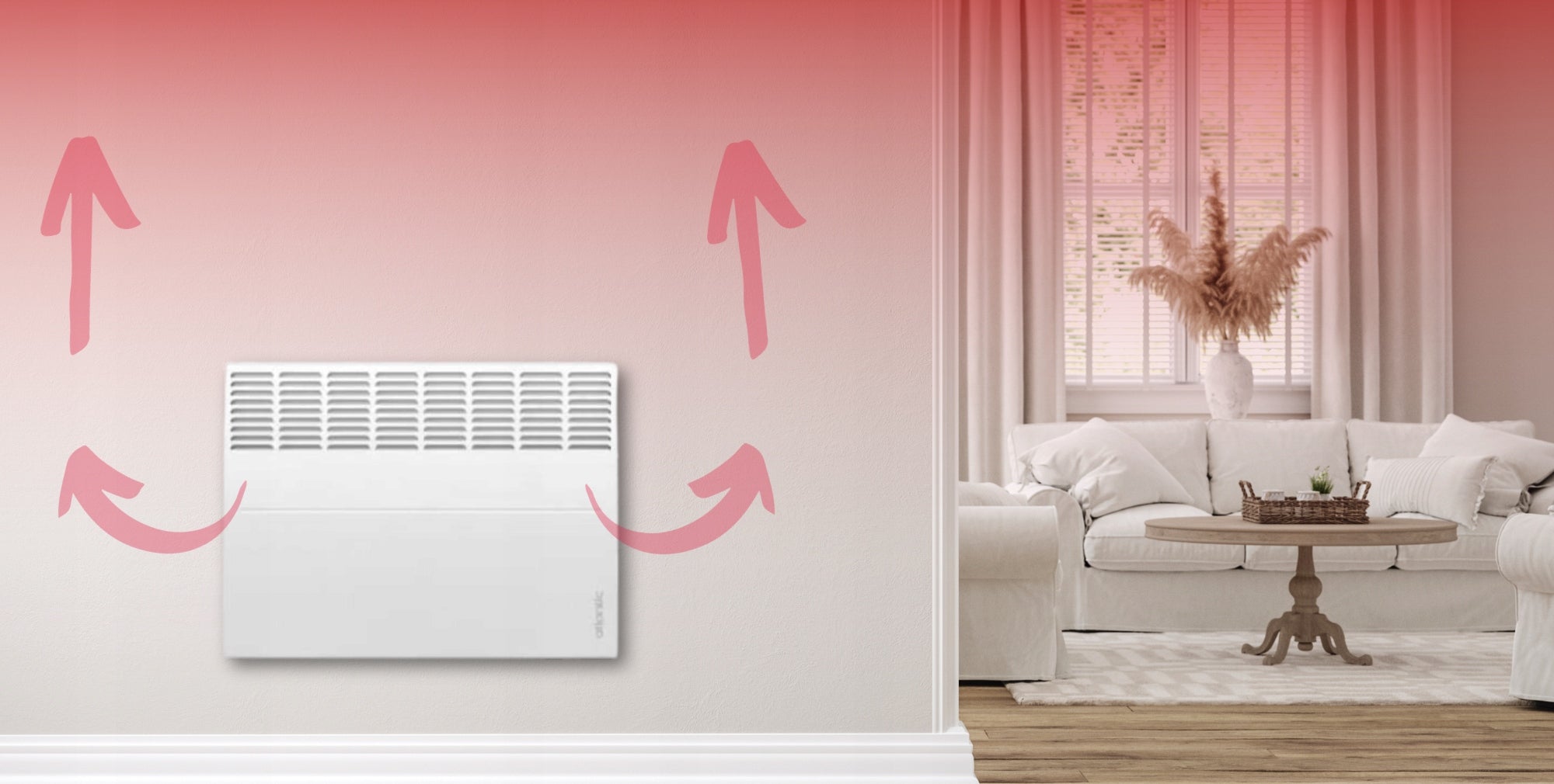 Smart Electric Heater WiFi F120 1000W Hanging - Atlantic Packaging status original