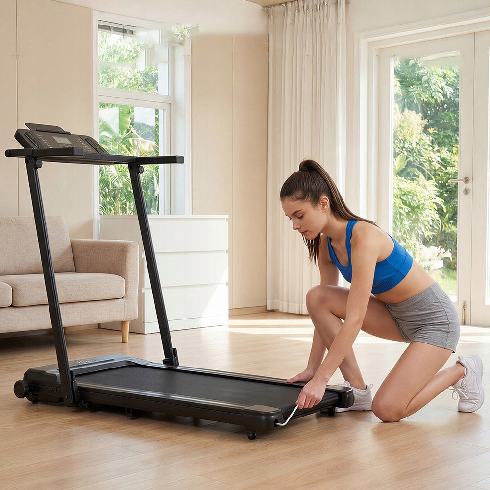 Smart Electric Treadmill Under Bed, with App, 120kg, 1-12km/h Unfolded product height 97 cm