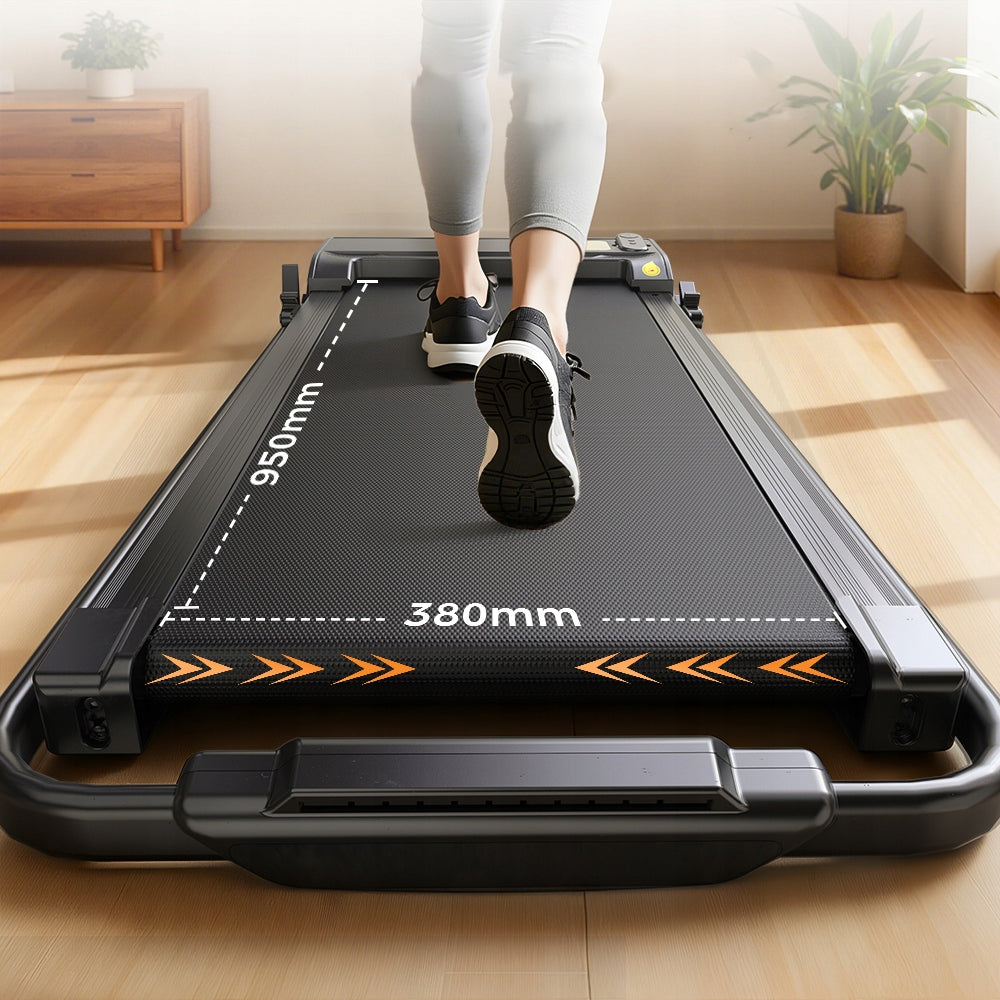 Smart Electric treadmill foldable with remote control app quiet led up to 6° 1-12KM/H Measurements distance speed burned calories fat