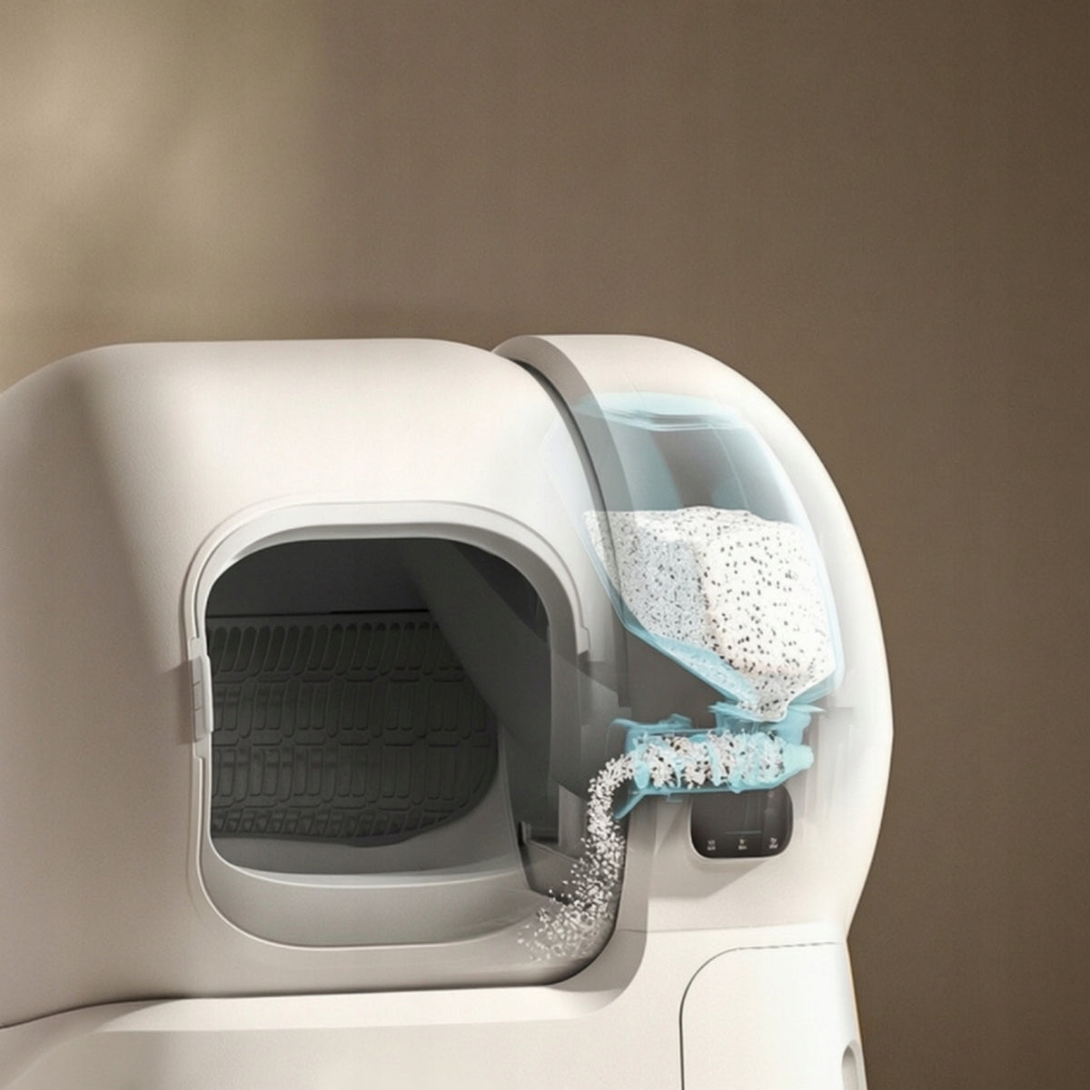 Smart Litter Box Compact Self-Cleaning Cat Litter Box for Apartments Packaging status original