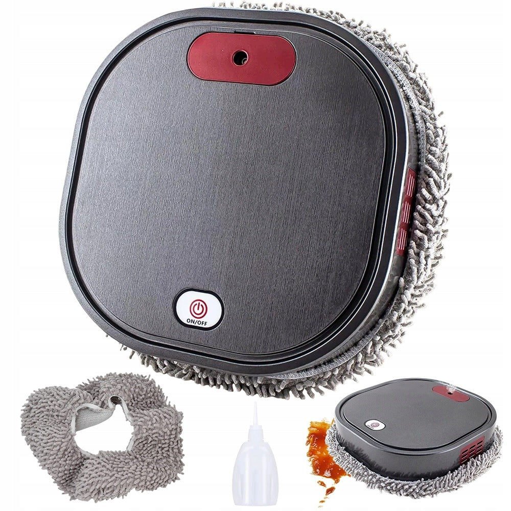 Smart Mop With Spray Function QUIET USB Cleaning Robot Grey
