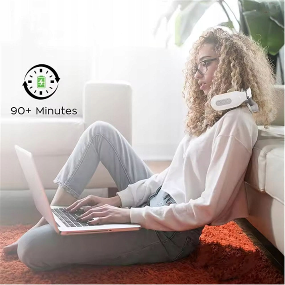 Smart Neck Massager with Heat Therapy, Electric Massager for Home Medical device no