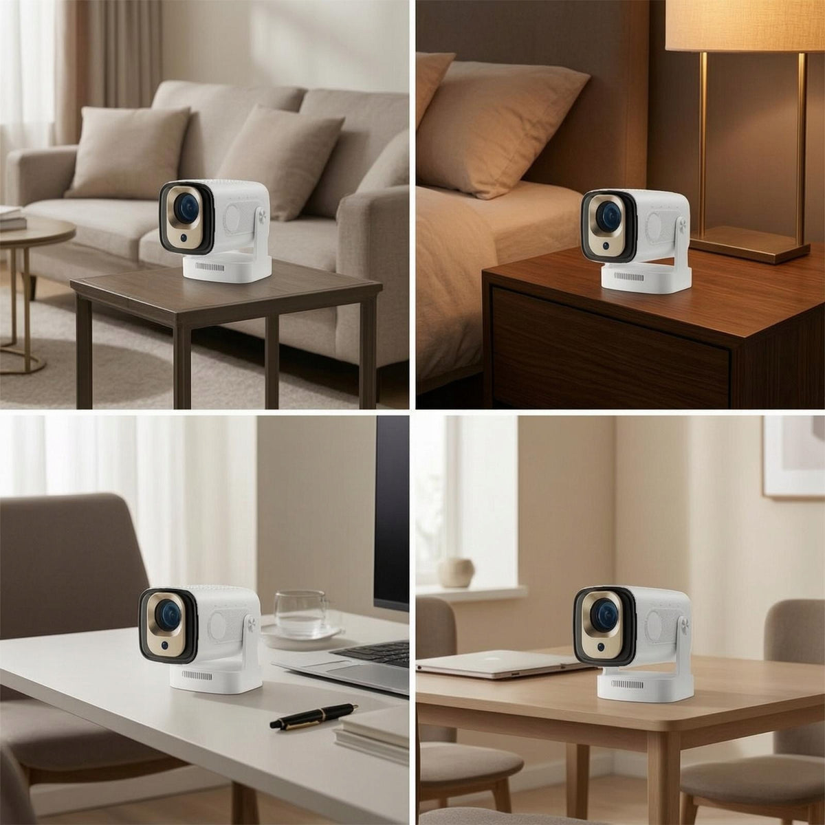 Smart Portable Projector 1080p Native Resolution Mini Hd Display with Model as described