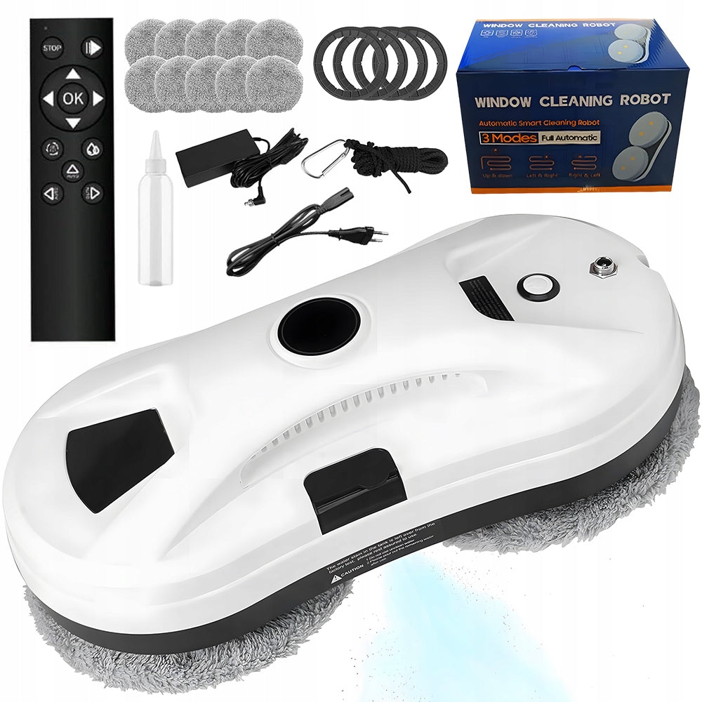 Smart Robot Window Cleaner Mirrors Set With Remote Control white Brand Bedee