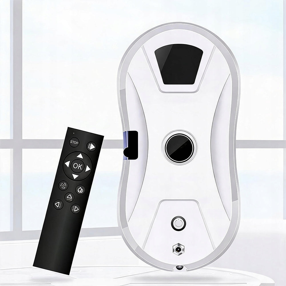 Smart Robot Window Cleaner Mirrors Set With Remote Control white Packaging status original