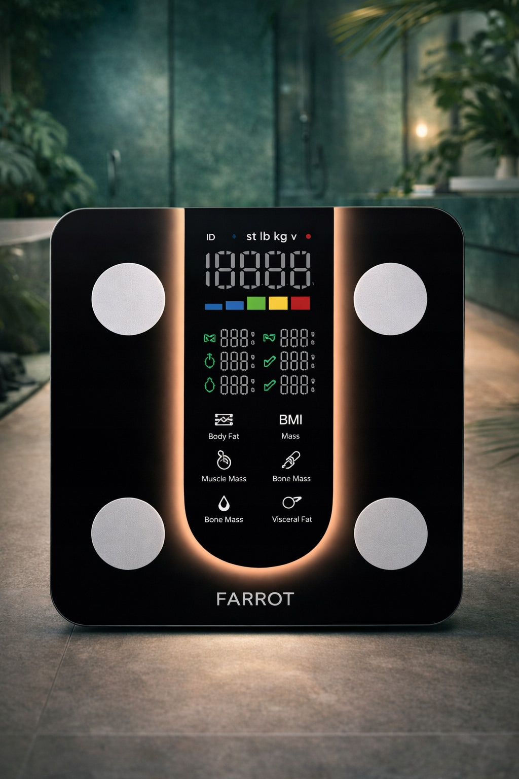Smart Scale Body Analysis Bluetooth BMI Fat Water Muscle 180kg Brand no brand