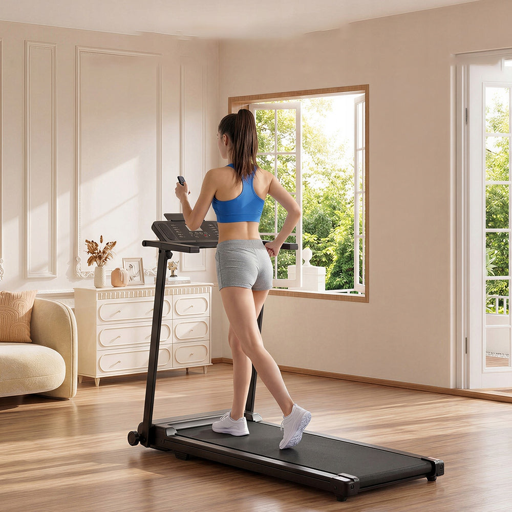 Smart Silent Electric Treadmill, with App and Remote Control, 120kg, 1-12km/h Maximum user weight 120 kg