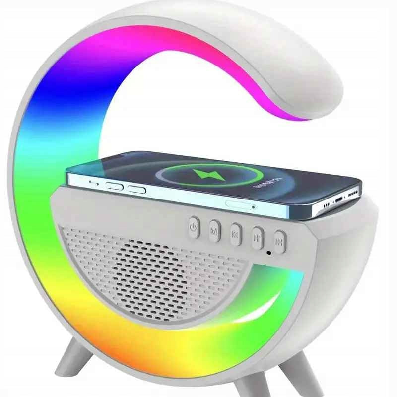 Smart Speaker Wireless Multifunction Lamp Charger QI 3in1 Brand no brand