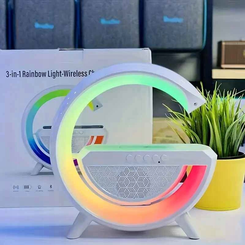 Smart Speaker Wireless Multifunction Lamp Charger QI 3in1 Packaging status original