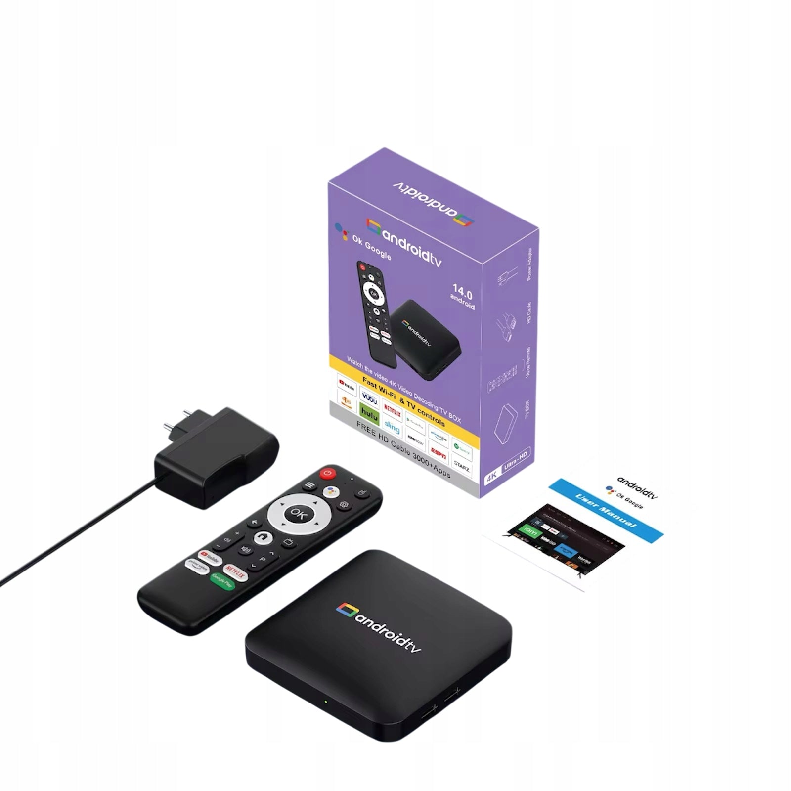 Smart TV Box 4K Android 13 8/128GB WiFi 6.0 HDR10+ Voice Control PRO Brand no brand