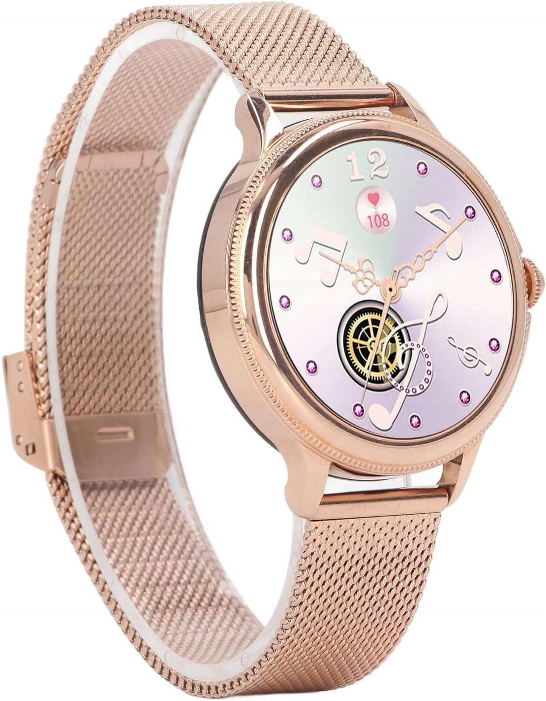 Smart Watch For Women Smartwatch Women Gold Batteries included yes