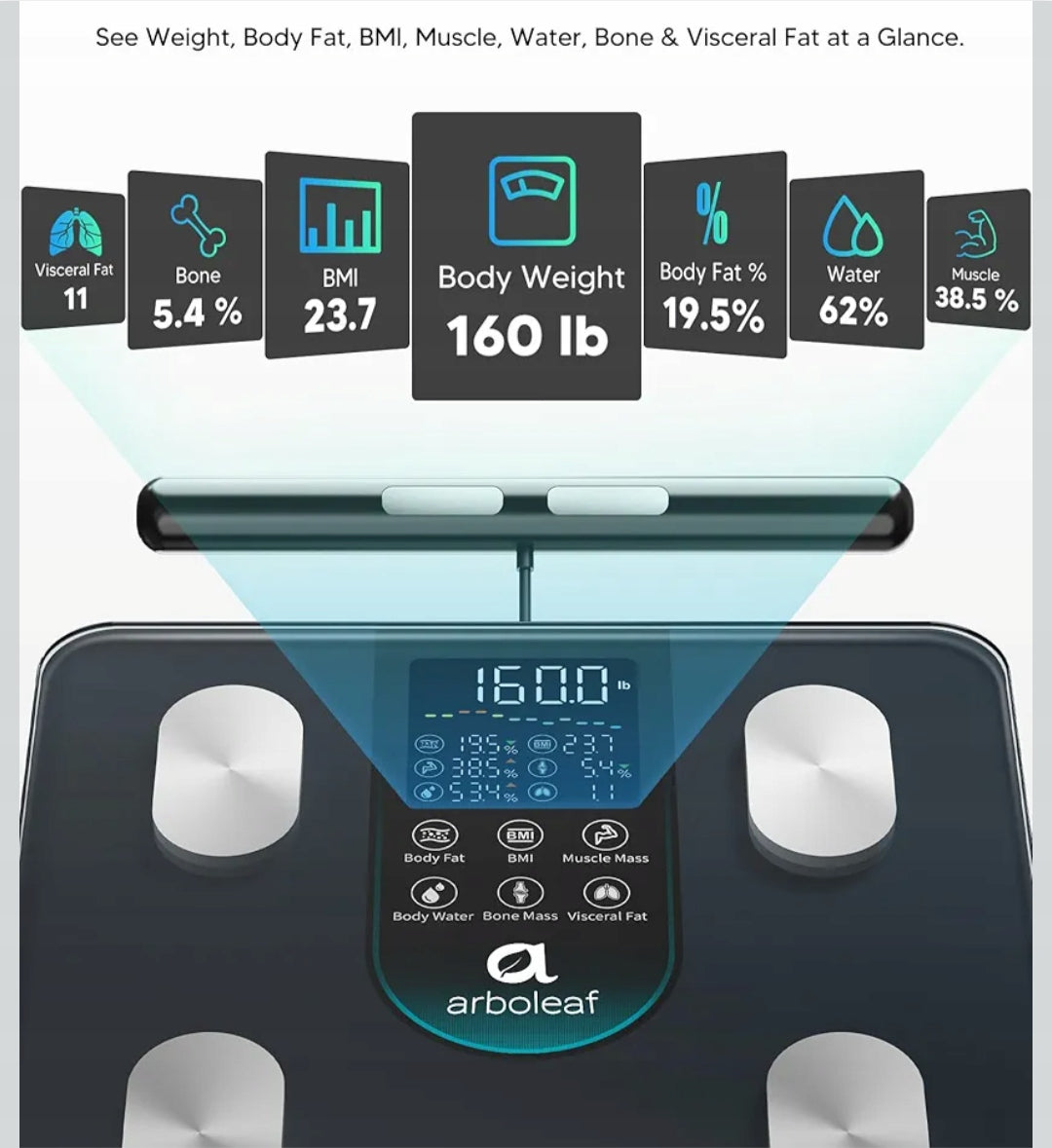 Smart Weight with Arboleaf Body Composition Analysis Brand no brand