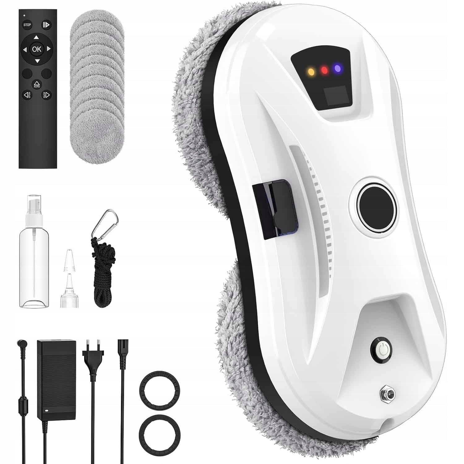 Smart Window Cleaning Robot Glass Remote Control Automatic 10 Overlays Packaging status original
