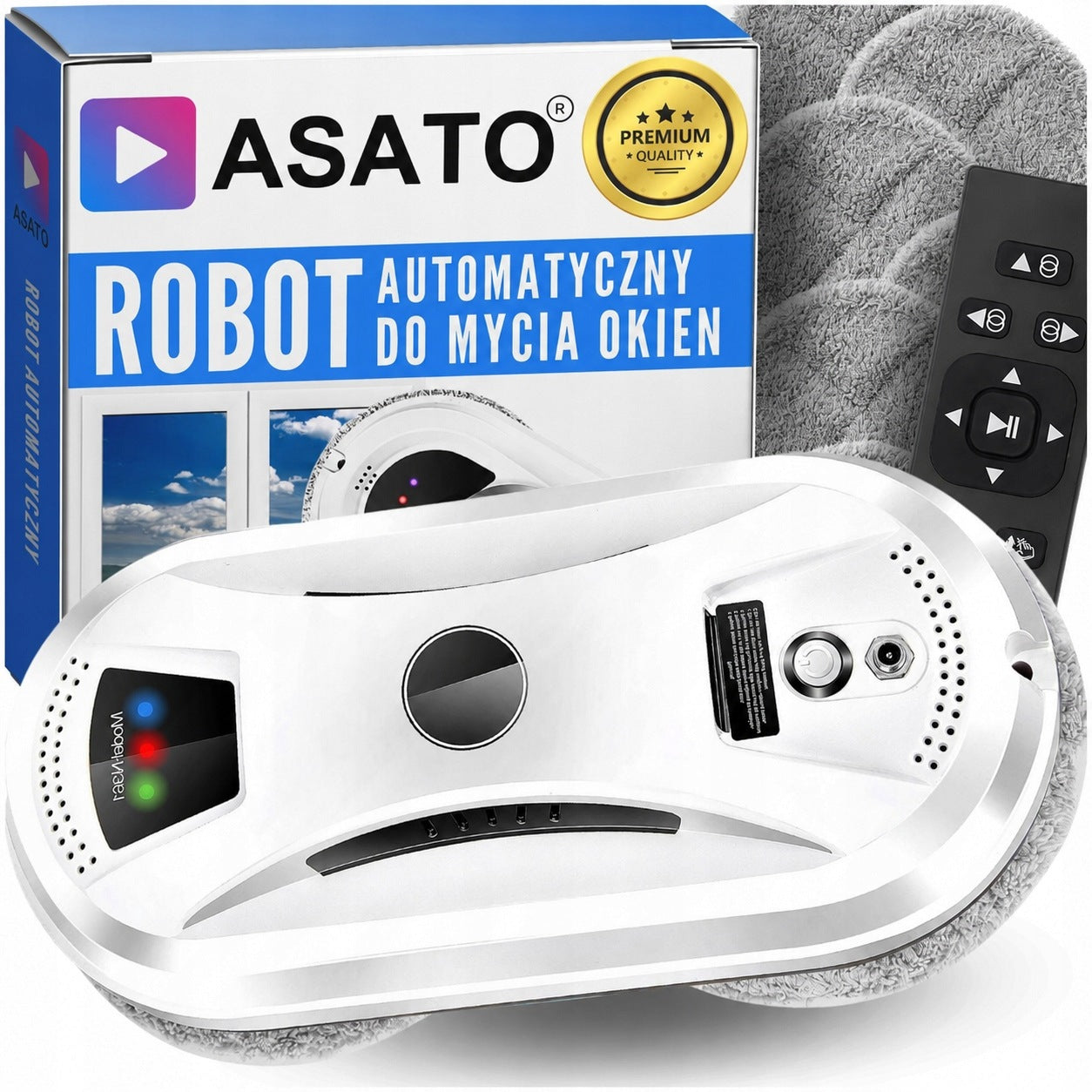 Smart Window Cleaning Robot Glass Remote Control Automatic 10 Overlays