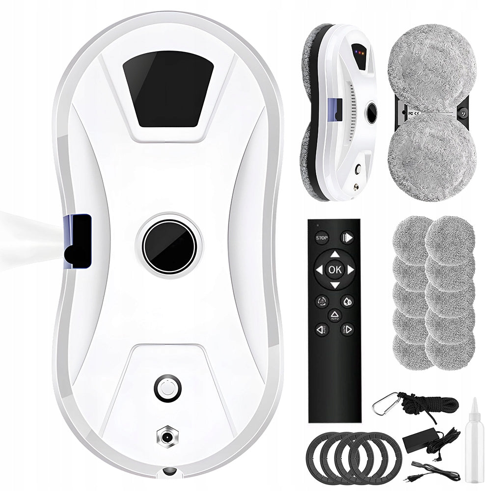 Smart Window Cleaning Robot Mirror Set +10 Mop Packaging status original
