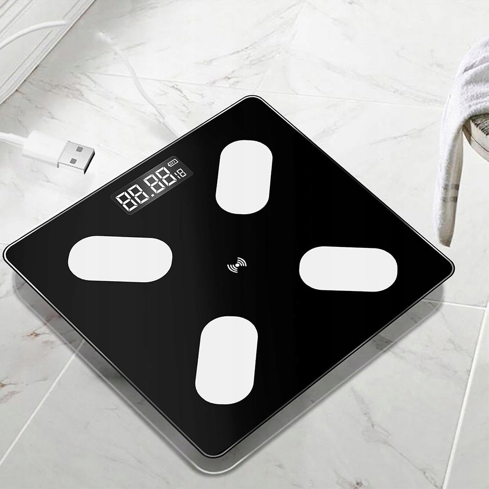 Smart bluetooth scale with body composition analysis bmi body fat