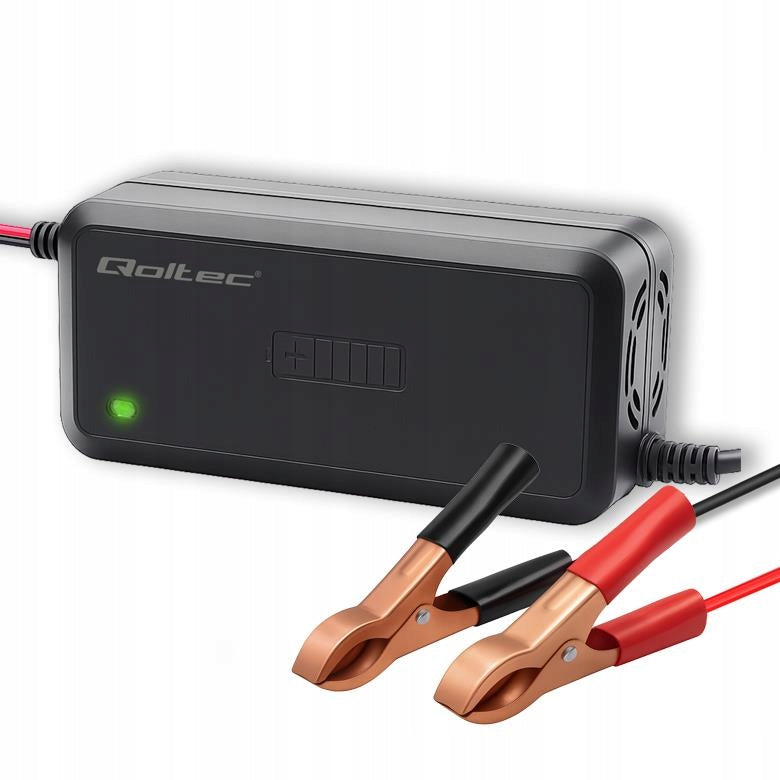 Smart charger Qoltec microprocessor 12V | 5A | Rectifier for aku