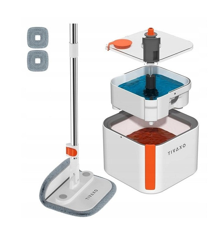 Smart flat mop with dirty and clean water separator TIVAXO A12