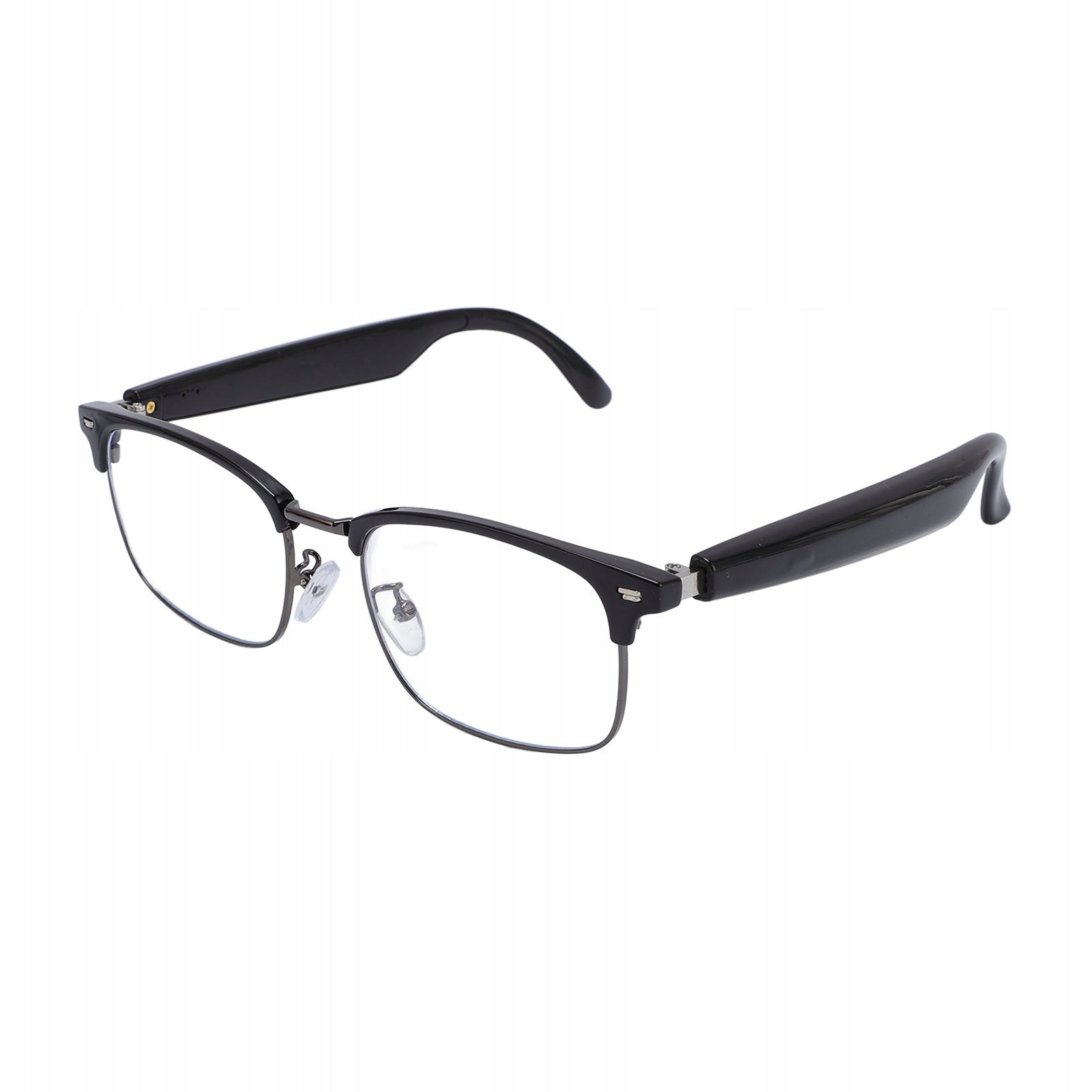 Smart glasses with microphone and host against blue G6