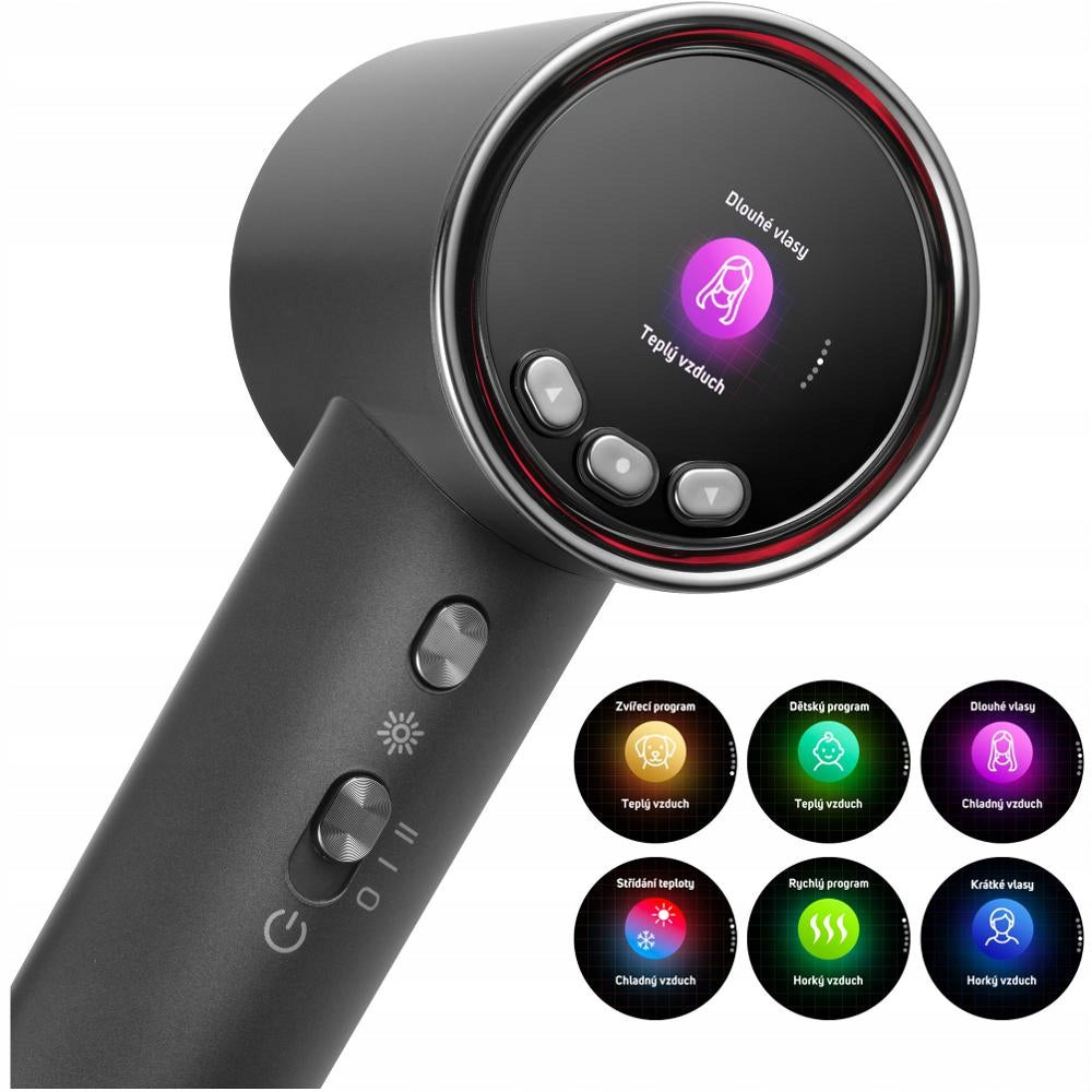 Smart hair dryer Sencor SHD 8600BK 5 operating modes Manufacturer code SHD 8600BK