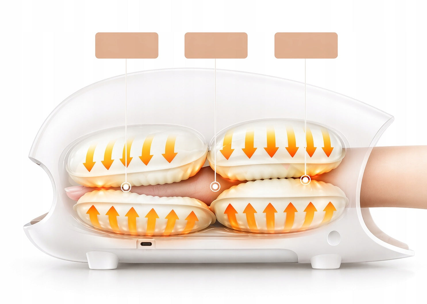 Smart hand massager, with heating and air compression Brand no brand