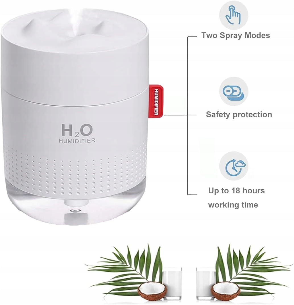 Smart humidifier for bedroom 500 ml Brand no brand