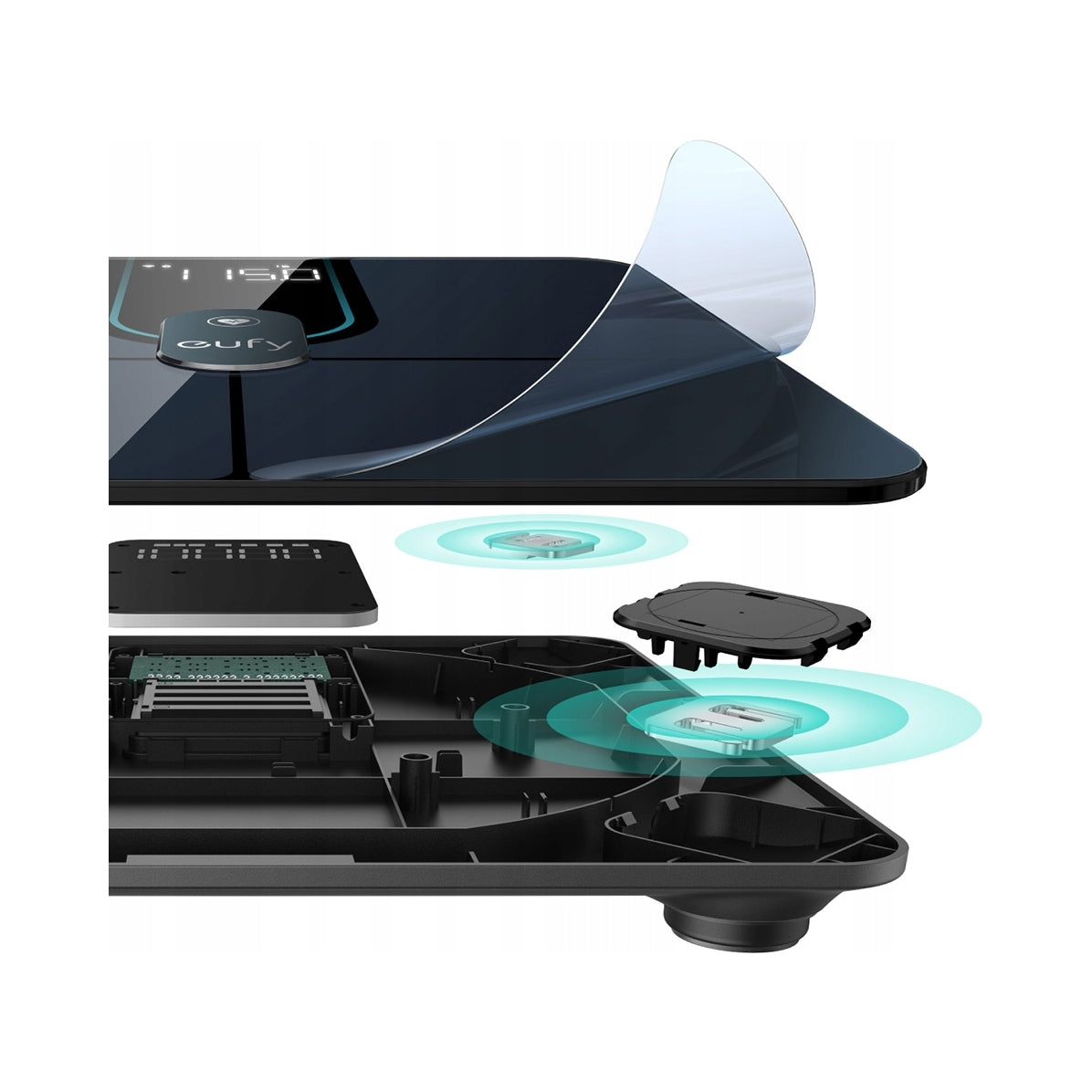 Smart scale Anker Eufy P2 Pro T9149111 Wi-Fi Bluetooth black Manufacturer code T9149111