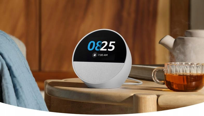 Smart speaker AMAZON Echo Spot (2024) White Packaging status original