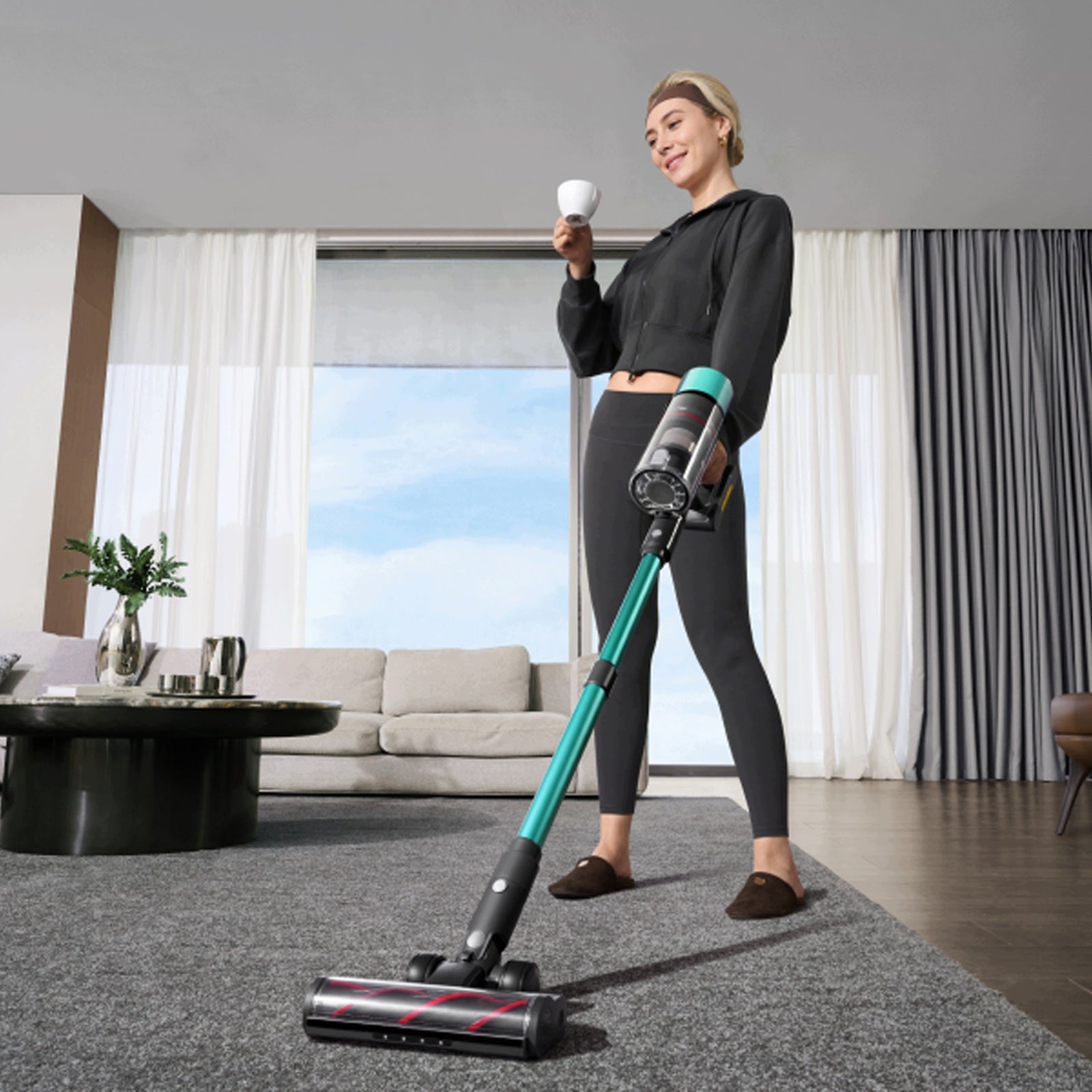 SmartAi V5 pro Vacuum Cleaner Smart Home Industry 650W 29.6V 24000mAh Blue Brand Smart AI