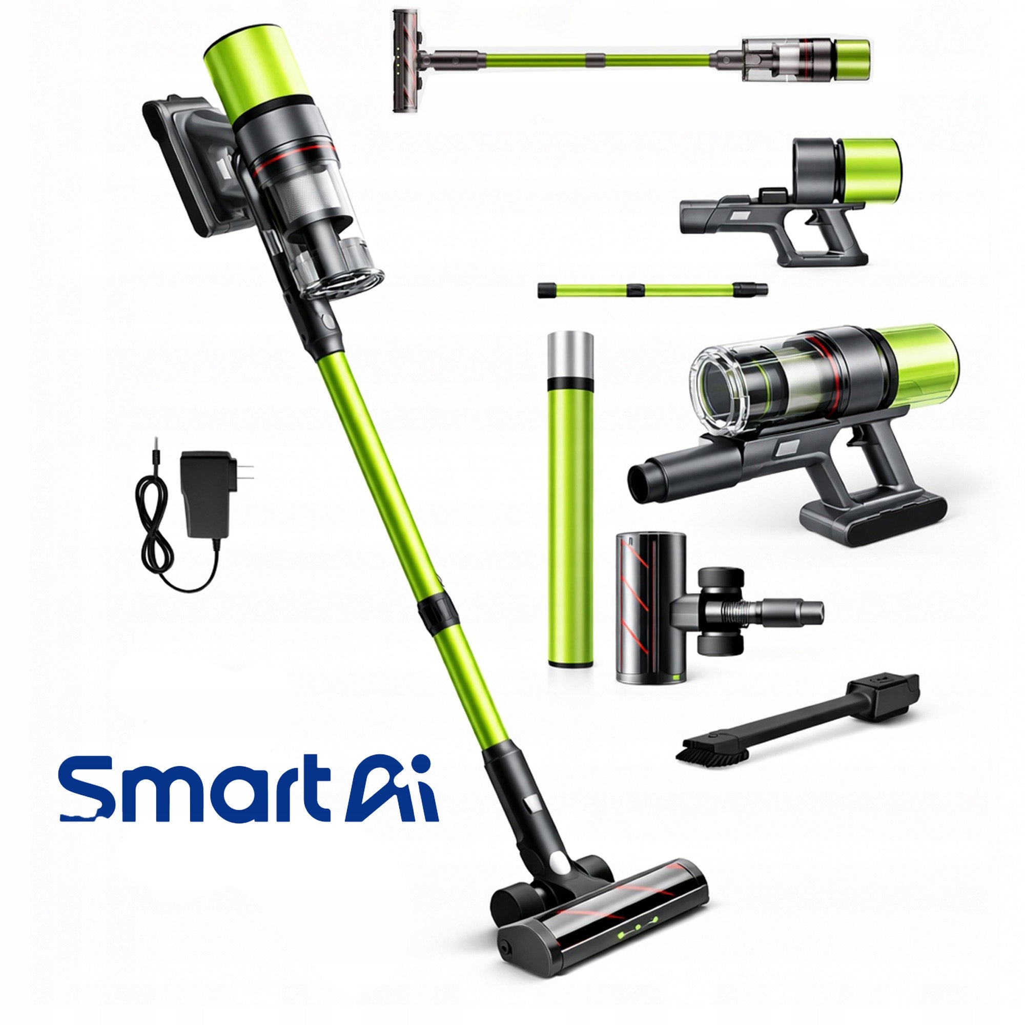 SmartAi V6 Cordless Upright Vacuum Cleaner Smart 650W, Suction Power